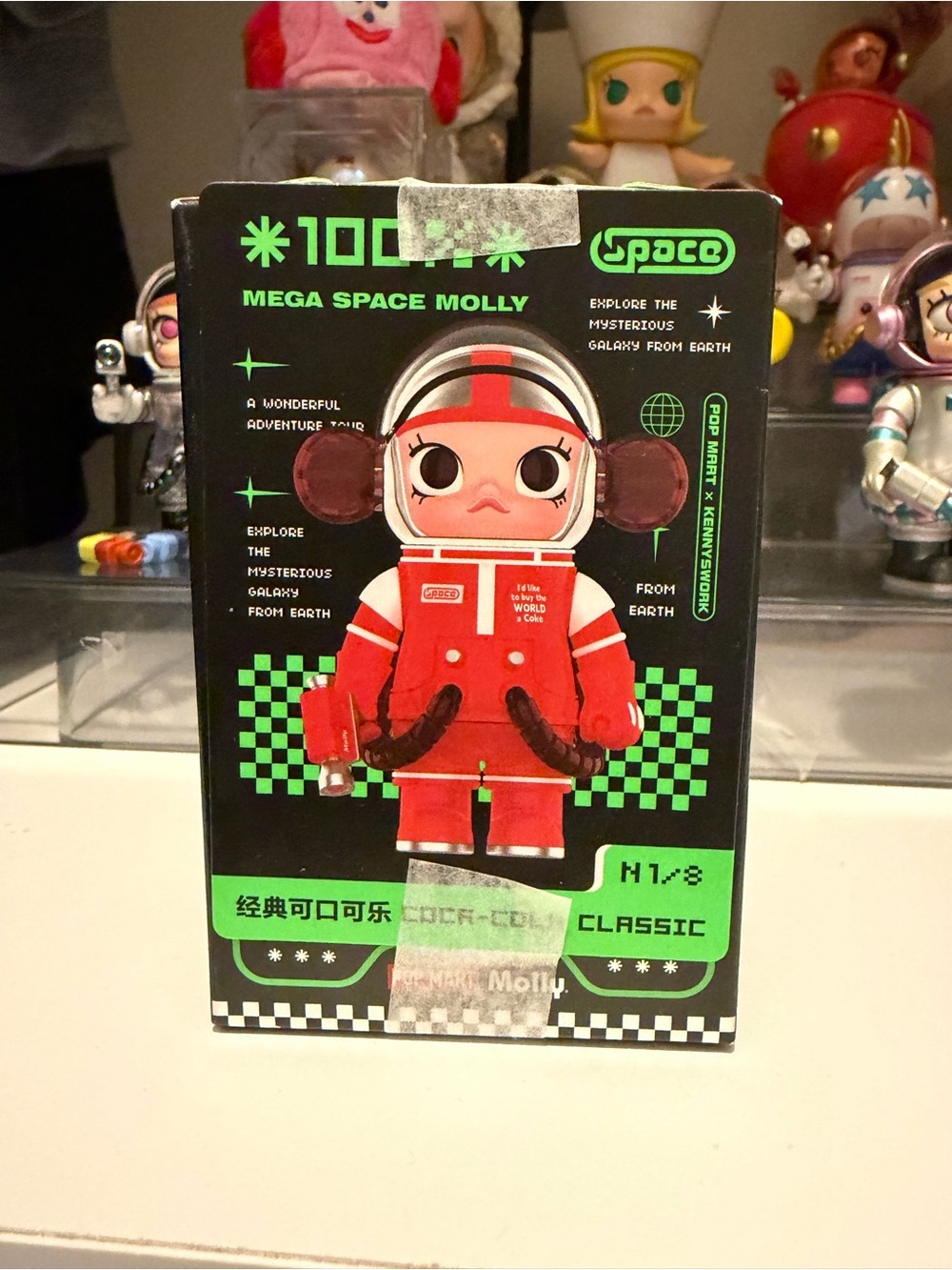 Mega Space Molly 100% Coca-Cola Classic edition from Pop Mart